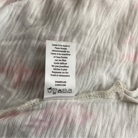 NWT ATM Anthony Thomas Melillo slub jersey abstract distressed blur t-shirt - Picture 8 of 8